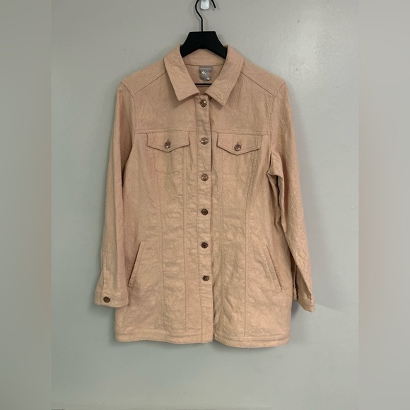 Chico’s size 2=Medium or 12, textured jacket - Picture 1 of 11